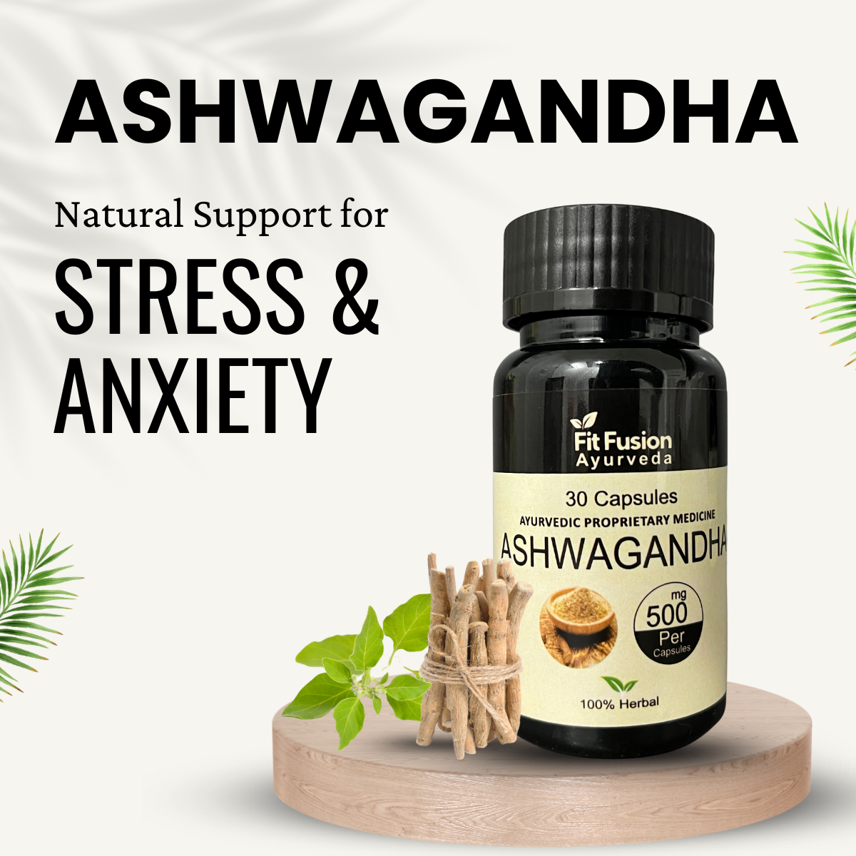Fit Fusion Ayurveda Ashwagandha + Shilajit Capsule Vitality Combo For Men - View 3