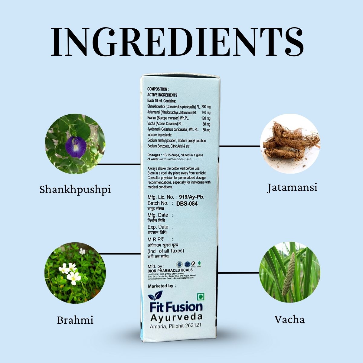 Fit Fusion Ayurveda 100% Natural Herbal De-Addiction Drops - View 2