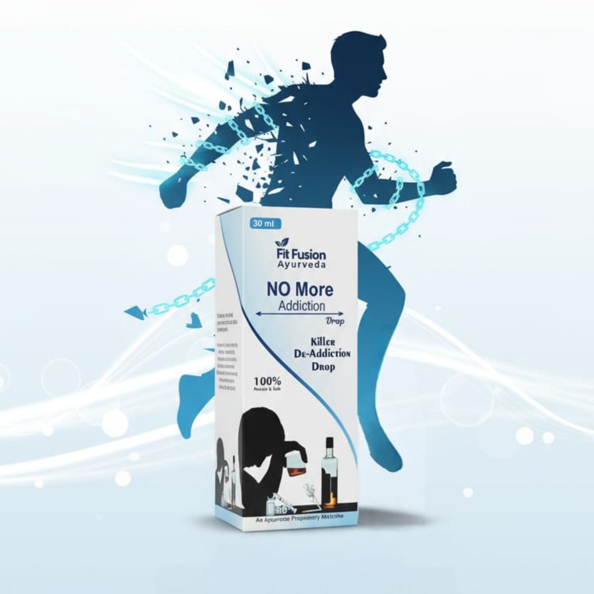 Fit Fusion Ayurveda 100% Natural Herbal De-Addiction Drops - View 3